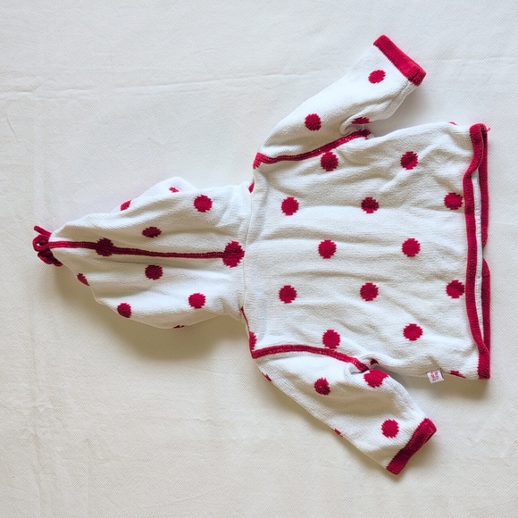 vintage babyGap dotted pixie hoodie zip-up knit cardigan sweater 0-3 months baby - Picture 12 of 12